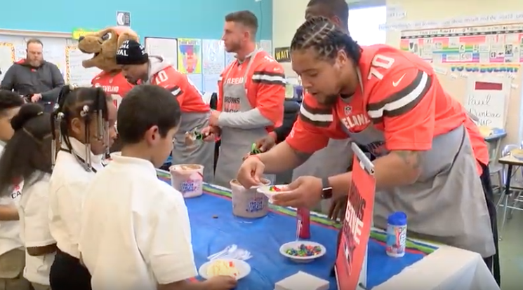  Cleveland Browns visit Paul Dunbar